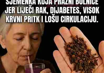Chia sjemenke Sadrže vlakna i antioksidanse koji podržavaju zdravlje srca. Sjemenke bundeve Izvor cinka i zdravih masti, korisne za imunitet i opšte zdravlje. Važno je naglasiti: one mogu podržati organizam, ali ne mogu izliječiti rak, dijabetes ili visoki krvni pritisak. Šta zaista pomaže? Redovne ljekarske kontrole Terapija propisana od strane stručnjaka Uravnotežena ishrana Fizička aktivnost Kontrola tjelesne težine i stresa