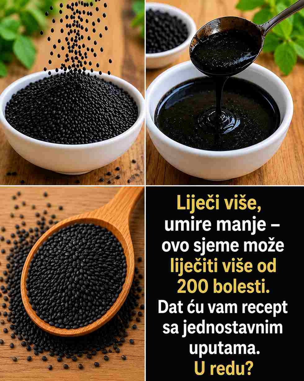 # Otkrijte drevnu sjemenku koja osvaja ljubitelje prirodnog zdravlja: Crni susam i jednostavni načini kako ga koristiti **Objavljeno: 17. juli 2026.** U današnjem brzom načinu života mnogi traže jednostavne, prirodne namirnice koje mogu obogatiti svakodnevnu ishranu i doprinijeti općem osjećaju vitalnosti. Uz brojne obaveze često je teško unijeti dovoljno hranjivih sastojaka, pa su male promjene u prehrani dobrodošle. Upravo zato crni susam postaje sve popularniji. Ove sitne sjemenke bogate su vrijednim nutrijentima, imaju ugodan orašasti okus i lako se uklapaju u različita jela. Na kraju članka pronaći ćete i jednostavan recept koji možete pripremiti kod kuće. ## Šta čini crni susam posebnim? Crni susam se stoljećima koristi u mnogim kulturama, posebno u azijskoj kuhinji i tradicionalnim načinima ishrane. Za razliku od bijelog susama, crni susam ima tamnu opnu koja sadrži prirodne pigmente i daje mu intenzivniji, bogatiji okus. Samo dvije kašike (oko 14 g) sadrže približno: * Oko **100 kalorija** * **3 g proteina** * **9 g zdravih masti** (nezasićene masne kiseline) * **2 g vlakana** * Značajne količine **kalcija, magnezija, željeza, bakra i mangana** Crni susam također sadrži vitamin E (gama-tokoferol) te prirodne spojeve poput **sesamina** i **sesamolina**, koji su poznati po svojim antioksidativnim svojstvima. ## Nutritivne prednosti Crni susam je cijenjen zbog svog bogatog sastava. Naučna istraživanja ističu prisustvo lignana i fenolnih spojeva koji doprinose njegovoj popularnosti u uravnoteženoj prehrani. Najvažniji nutrijenti uključuju: * **Kalcij** – važan za zdravlje kostiju. * **Magnezij** – doprinosi normalnoj funkciji mišića i proizvodnji energije. * **Željezo** – neophodno za normalno stvaranje crvenih krvnih zrnaca. * **Antioksidansi** – uključuju vitamin E i lignane. Osim nutritivne vrijednosti, crni susam jelima daje bogatu aromu i prijatnu hrskavost, zbog čega se odlično uklapa u slana i slatka jela. ## Šta kažu istraživanja? Interes naučnika za susam posljednjih godina značajno raste. Brojna laboratorijska istraživanja, studije na životinjama i pojedine studije na ljudima ispituju djelovanje njegovih bioaktivnih spojeva. Dosadašnja istraživanja ukazuju da: * **Antioksidativni spojevi**, poput sesamina, mogu pomoći u zaštiti ćelija od oksidativnog stresa. * Redovna konzumacija susama kao dijela uravnotežene prehrane može imati pozitivan utjecaj na određene pokazatelje zdravlja srca, uključujući nivo masnoća u krvi i krvni pritisak. * Tradicionalna medicina često povezuje crni susam s podrškom vitalnosti organizma, iako su potrebna dodatna istraživanja kako bi se potvrdili svi potencijalni učinci. Važno je naglasiti da nijedna pojedinačna namirnica nije čudesan lijek. Najbolje rezultate donose uravnotežena prehrana, fizička aktivnost i zdrav način života. ## Kako koristiti crni susam? Postoji mnogo jednostavnih načina da ga uključite u svakodnevnu ishranu: * Lagano ga prepecite i pospite preko zobenih pahuljica, jogurta ili salate. * Dodajte jednu kašiku u smoothie. * Koristite ga u pripremi hljeba, keksa ili energetskih pločica. * Pomiješajte ga s medom ili tahinijem i napravite ukusan namaz. ## Recept: Domaća pasta od crnog susama ### Sastojci: * 1 šolja crnog susama * 1–2 kašike sezamovog ili kokosovog ulja * Po želji malo meda ili javorovog sirupa ### Priprema: 1. Prepecite susam u suhoj tavi na srednje laganoj vatri 5–8 minuta uz stalno miješanje. 2. Ostavite da se kratko ohladi. 3. Prebacite ga u blender ili multipraktik. 4. Postepeno dodajte ulje i miksajte dok ne dobijete glatku kremastu pastu. 5. Čuvajte u zatvorenoj staklenoj posudi u frižideru do dvije sedmice. Pastu možete dodati u toplo mlijeko ili biljni napitak, namazati na tost ili koristiti kao dodatak desertima. ## Još ideja za upotrebu * **Latte od crnog susama** – dodajte kašiku paste u toplo mlijeko. * **Energetske kuglice** – pomiješajte pastu sa zobenim pahuljicama, hurmama i orašastim plodovima. * **Preliv za salatu** – kombinujte sa sirćetom, maslinovim uljem i začinskim biljem. ## Često postavljana pitanja ### Da li je crni susam bolji od bijelog? Obje vrste imaju sličnu nutritivnu vrijednost. Crni susam sadrži više prirodnih pigmenata i može imati nešto veći sadržaj određenih antioksidansa i minerala. ### Koliko se preporučuje dnevno? Većina ljudi može započeti s **1–2 kašike dnevno** kao dijelom raznovrsne i uravnotežene prehrane. ### Može li se koristiti sezamovo ulje? Da. Sezamovo ulje je odličan izbor za pripremu hrane i salata te sadrži vrijedne nezasićene masti i karakterističan okus. ## Zaključak Crni susam je drevna namirnica koja i danas ima posebno mjesto u modernoj prehrani. Bogat je mineralima, zdravim mastima, vlaknima i antioksidansima, a zahvaljujući svom orašastom okusu lako se uklapa u svakodnevne obroke. Ako želite obogatiti svoju ishranu prirodnim sastojcima, crni susam može biti odličan izbor. **Napomena:** Ovaj članak služi isključivo u informativne svrhe i ne predstavlja medicinski savjet. Informacije se temelje na općim naučnim istraživanjima i tradicionalnoj upotrebi. Prije značajnijih promjena u ishrani posavjetujte se s ljekarom ili kvalificiranim zdravstvenim stručnjakom, posebno ako imate hronične zdravstvene probleme, alergije ili ste trudni. Rezultati mogu biti različiti od osobe do osobe.