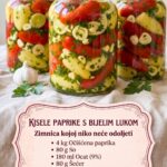 Kisele paprike s bijelim lukom – jednostavan recept bez kuhanja