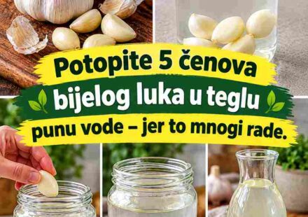 Potopite 5 čenova bijelog luka u teglu punu vode – zašto to mnogi rade