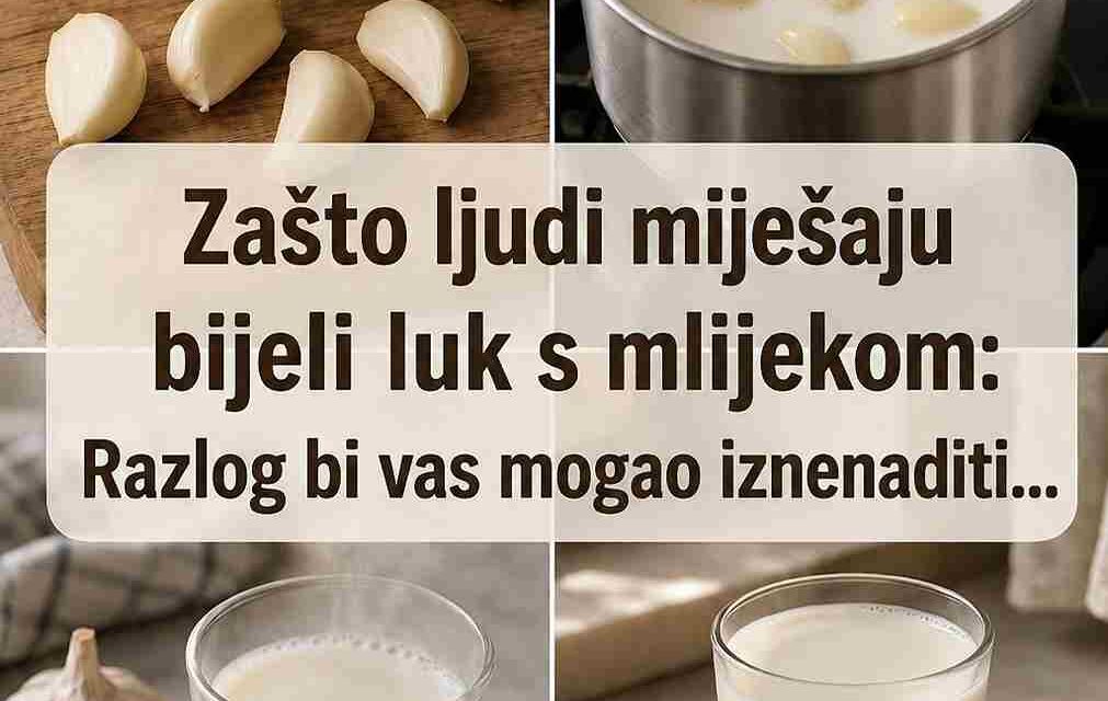 Pomiješajte bijeli luk s mlijekom i možda ćete se iznenaditi