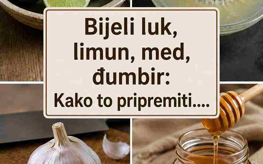 Bijeli luk, limun, med i đumbir: Kako ih pripremiti