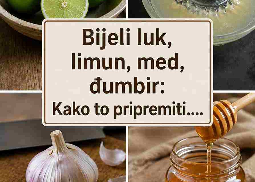 Bijeli luk, limun, med i đumbir: Kako ih pripremiti